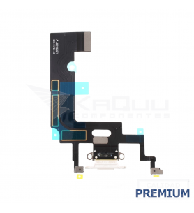 Flex Conector Carga para Iphone Xr A1984 A2105 Blanco Premium