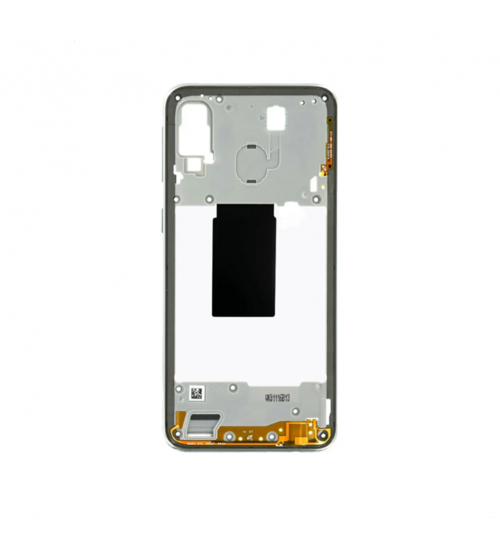 Carcasa Central o Marco para Samsung Galaxy A40 A405F Blanco Usado