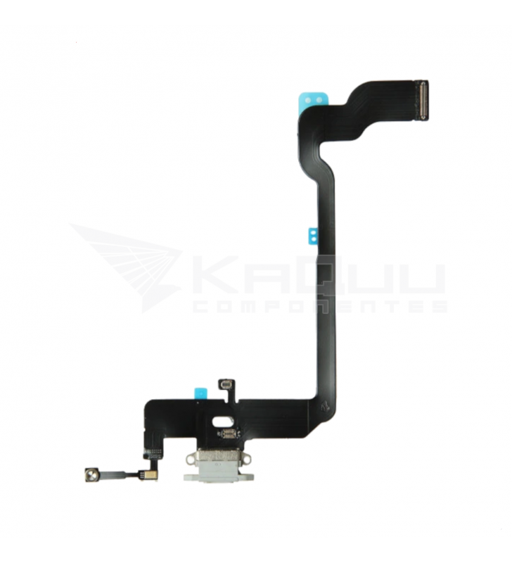 Flex Conector Carga para Iphone Xs A1920 Blanco Gris