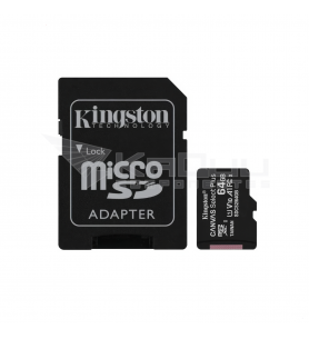Tarjeta Memoria Kingston Canvas Select Plus 64GB microSD Clase 10 100MBs