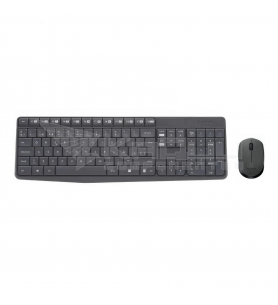 Kit Teclado Ratón Inalámbrico Logitech MK235 Negro