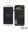 Pantalla Galaxy S6 Edge Blanca con Marco Lcd G925F GH97-17162B Service Pack