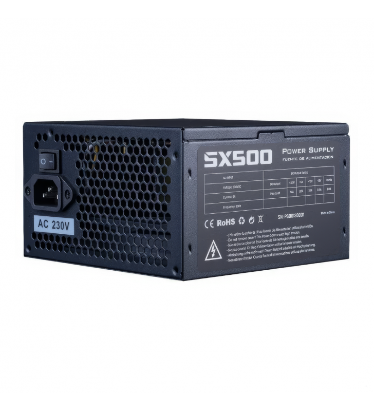 Fuente Alimentación Hiditec SX500 BULK 500W Ventilador 12cm