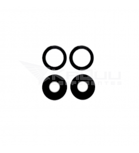 Set de cuatro Cristal Cámara Lente Negro para Oppo A93 CPH212
