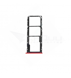 Soporte Bandeja Sim para Realme C3 RMX2020 Rojo