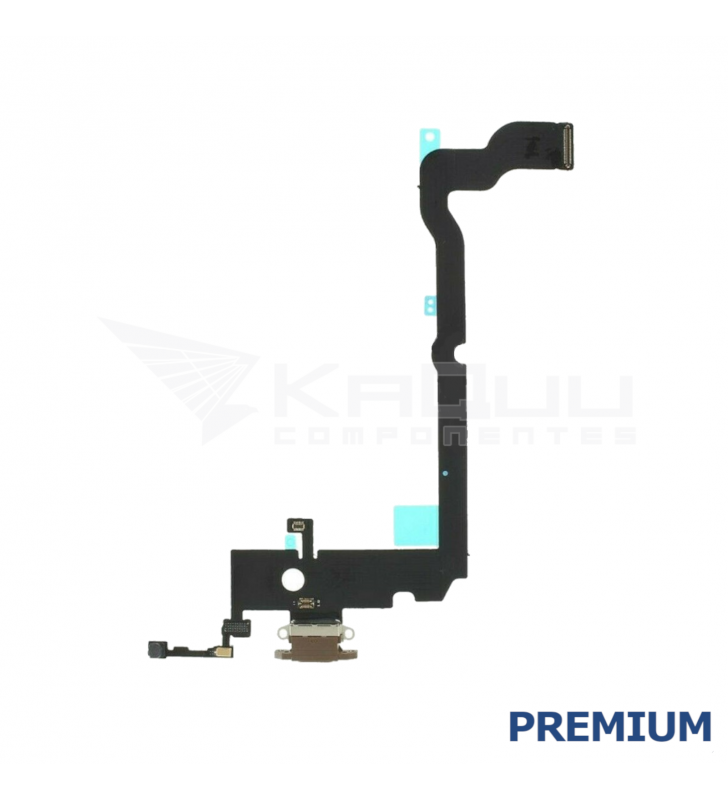 Flex Conector Carga para Iphone Xs Max A1921 Dorado Premium