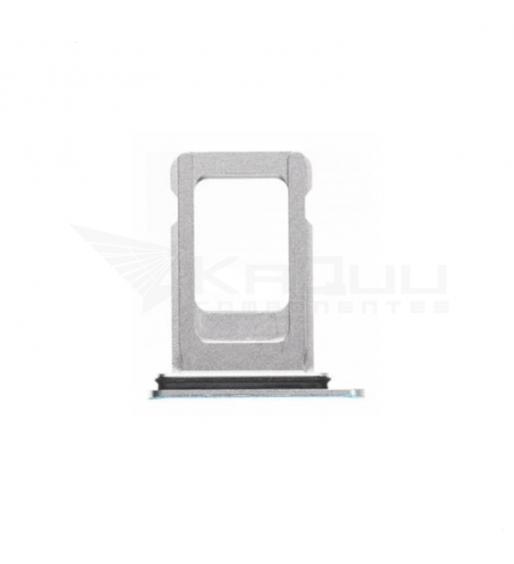 Soporte Bandeja Sim Single para Iphone Xs Max A1921 Plata Blanco