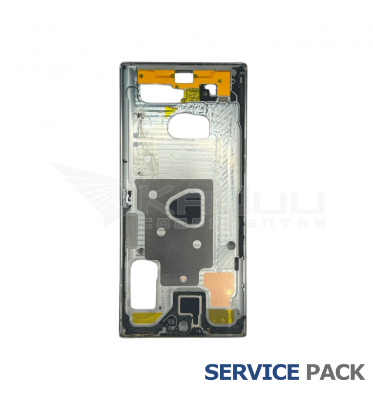 Chasis Marco Intermedio para Samsung Galaxy Note 10 Plus N975U Plata Service Pack Usado