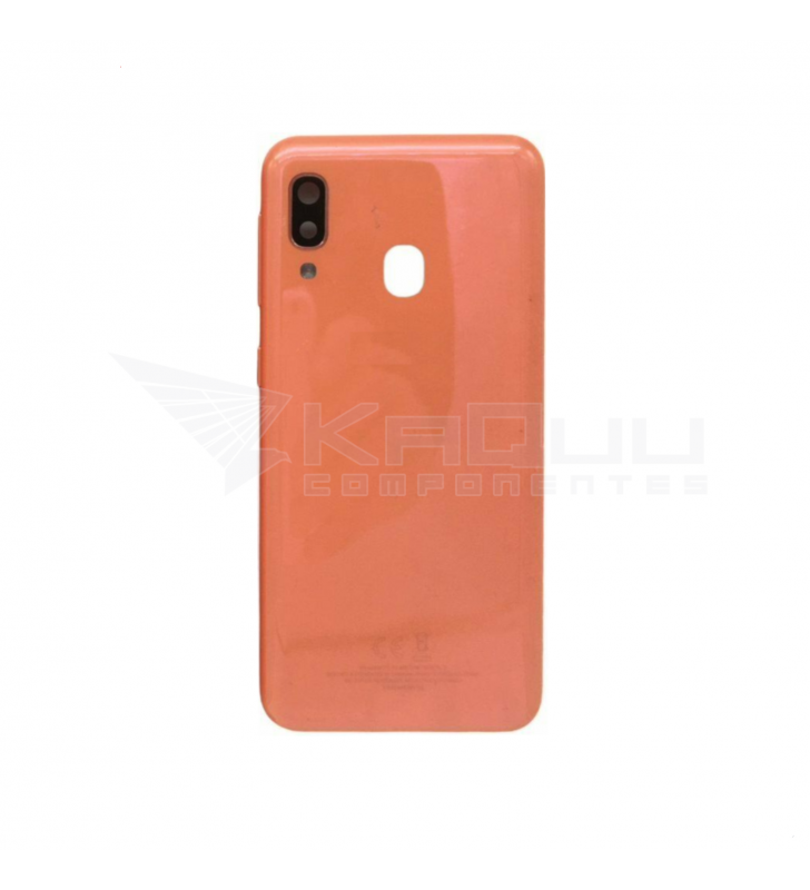 Tapa Batería Back Cover para Samsung Galaxy A20E A202F Rojo Coral