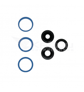 Set de 3 Lentes con Anillo Embellecedor iPhone 13 Pro, 13 Pro Max A2483 A2484 Azul