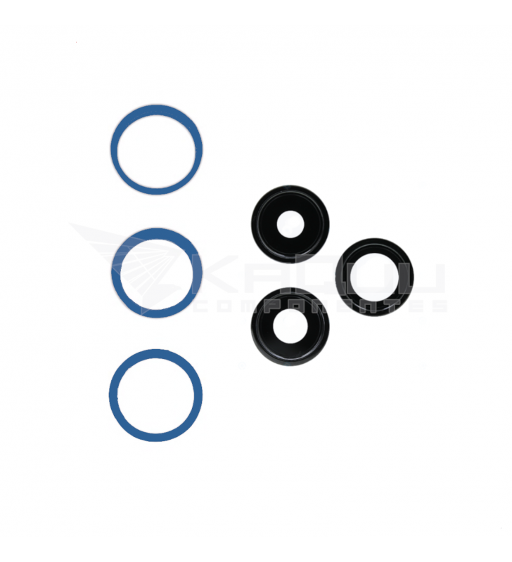 Set de 3 Lentes con Anillo Embellecedor iPhone 13 Pro, 13 Pro Max A2483 A2484 Azul
