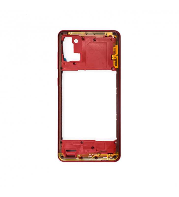 Carcasa central intermedia para Samsung Galaxy A31 A315F Rojo