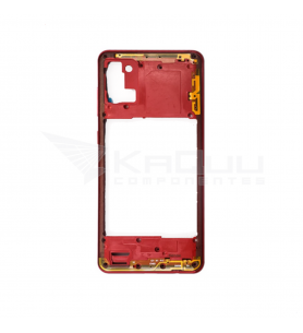 Carcasa central intermedia para Samsung Galaxy A31 A315F Rojo