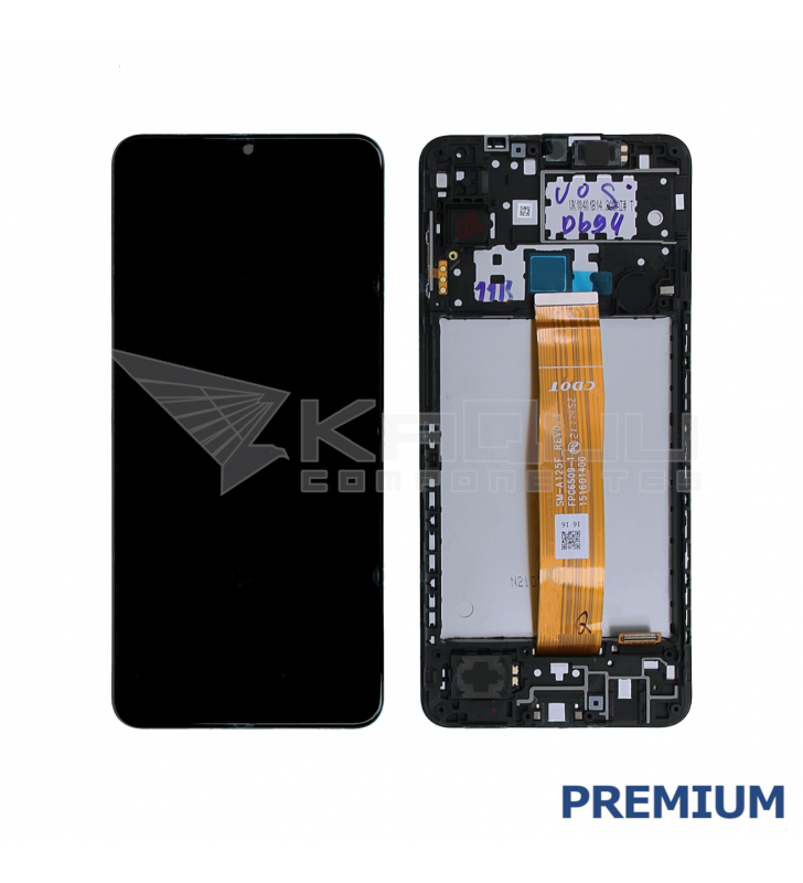 Pantalla Lcd para Samsung Galaxy A12 A125F Marco Negro Premium