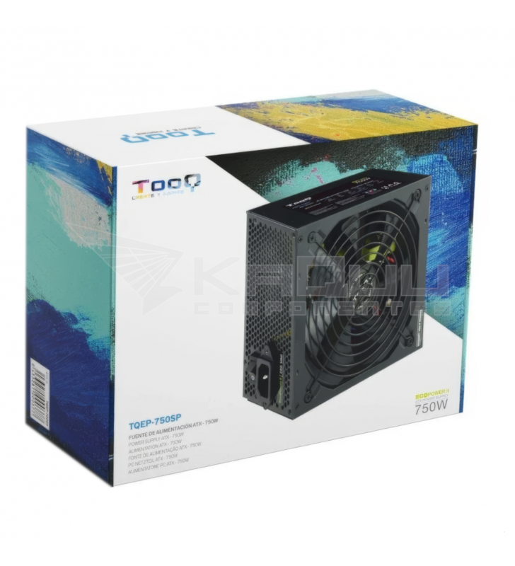 Fuente Alimentación Tooq TQAPOLO-750SP 750W Ventilador 14cm