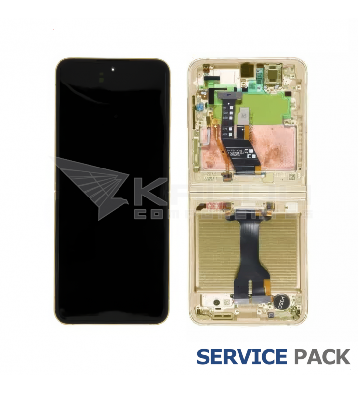 Pantalla Lcd Samsung Galaxy Z Flip6 SM-F741B Marco Amarillo GH82-35014B Service Pack