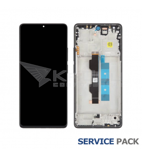 Pantalla Lcd Xiaomi Redmi Note 13 Pro 4G 23129RAA4G Marco Negro 56000300N600 Service Pack