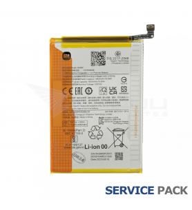 Batería BM5R 5000mAh Xiaomi Redmi 12 4G 23053RN02A, Redmi 12 5G 23076RN4BI 1330101000132B Service Pack