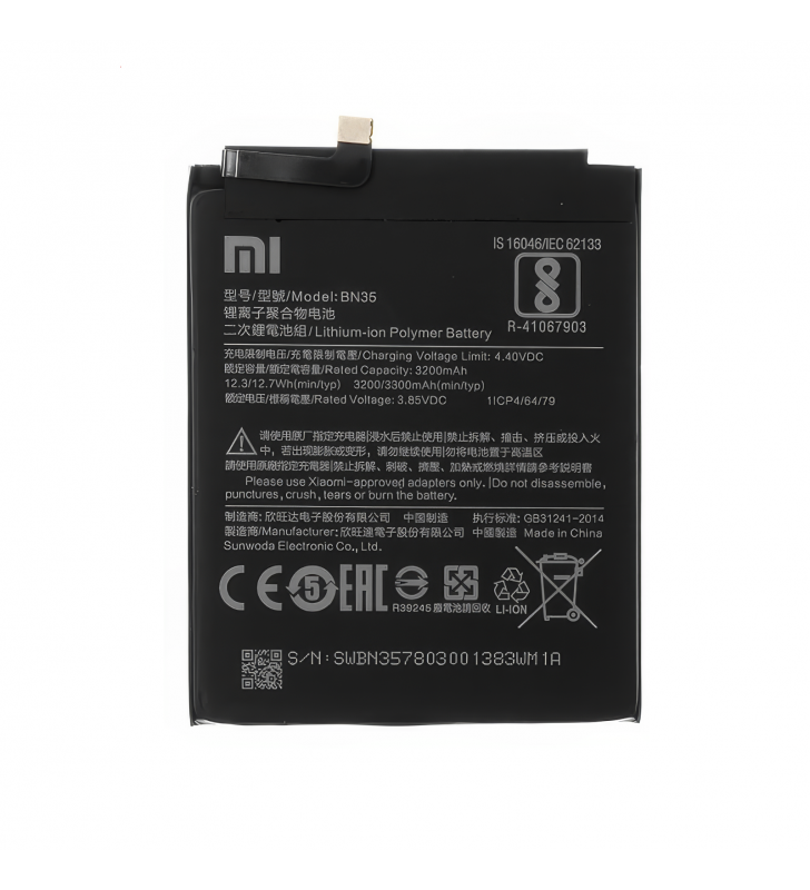 Batería BN35 3300mAh Xiaomi Redmi 5 MDG1 46BN35A03085 Service Pack