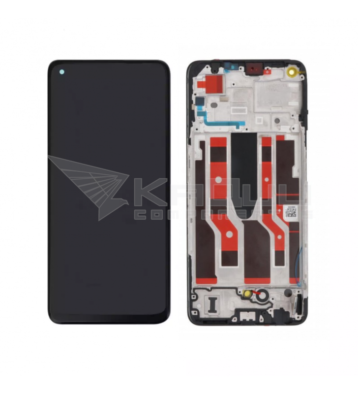 Pantalla Lcd para Oppo Reno7 Lite CPH2343, Reno7 Z 5G 2022 CPH2343, Reno8 Lite CPH2343 Marco Negro OLED