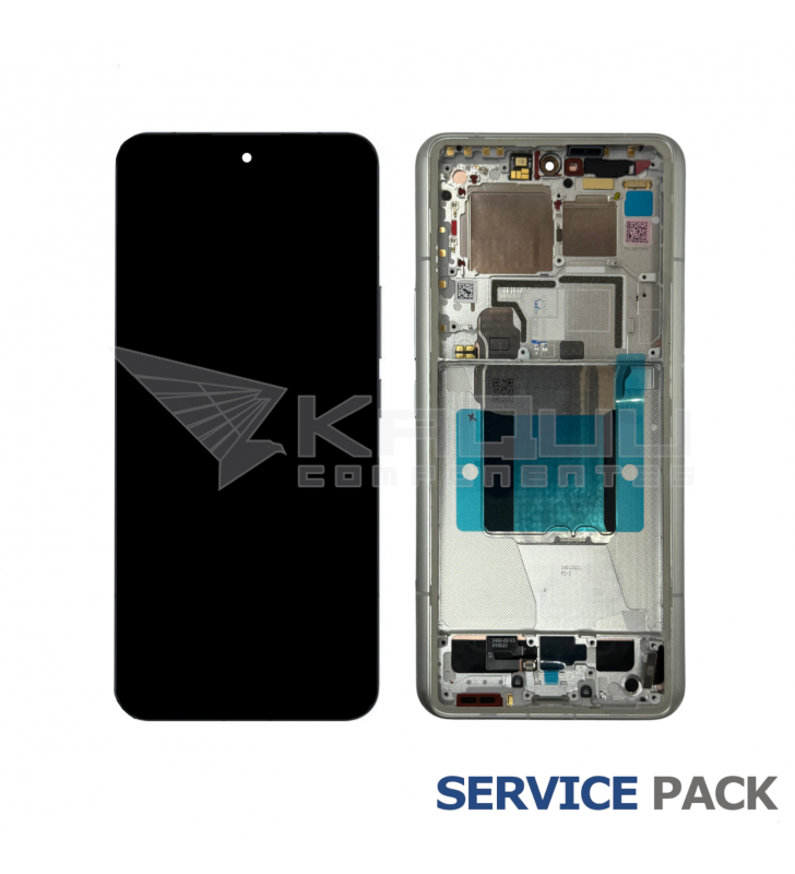 Pantalla Lcd Xiaomi 14 Ultra 24031PN0DC Marco Blanco 56000600N100 Service Pack