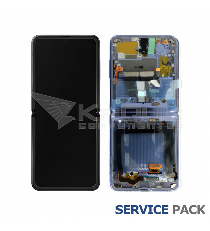 Pantalla Lcd Samsung Galaxy Z Flip SM-F700 Marco Púrpura GH82-22215B Service Pack