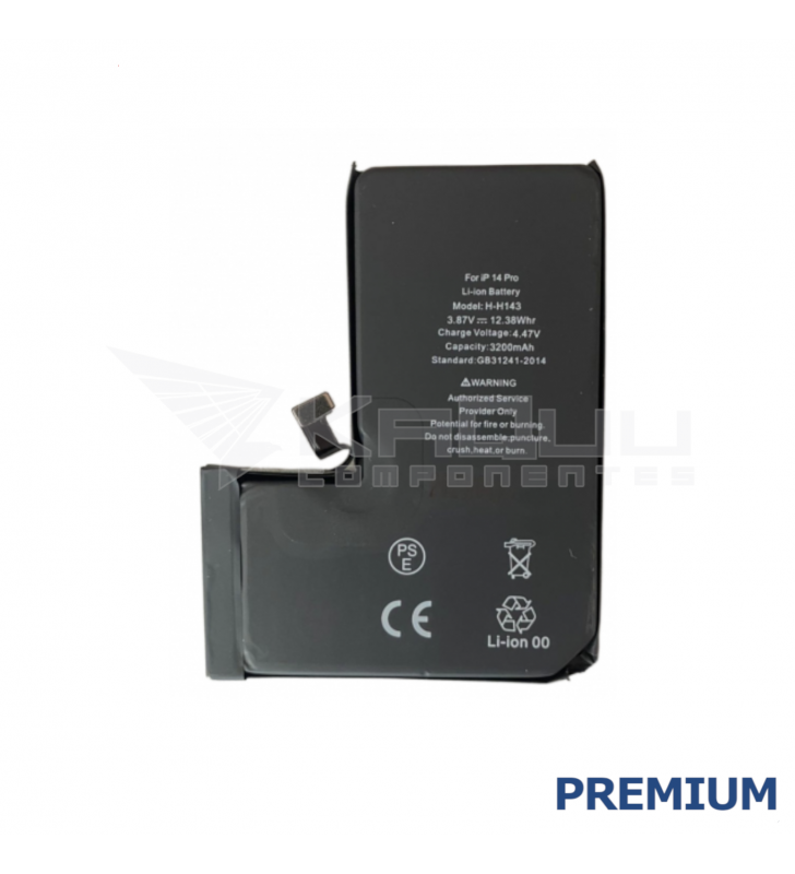 Bateria para iPhone 14 Pro A2890 3200mAh Premium