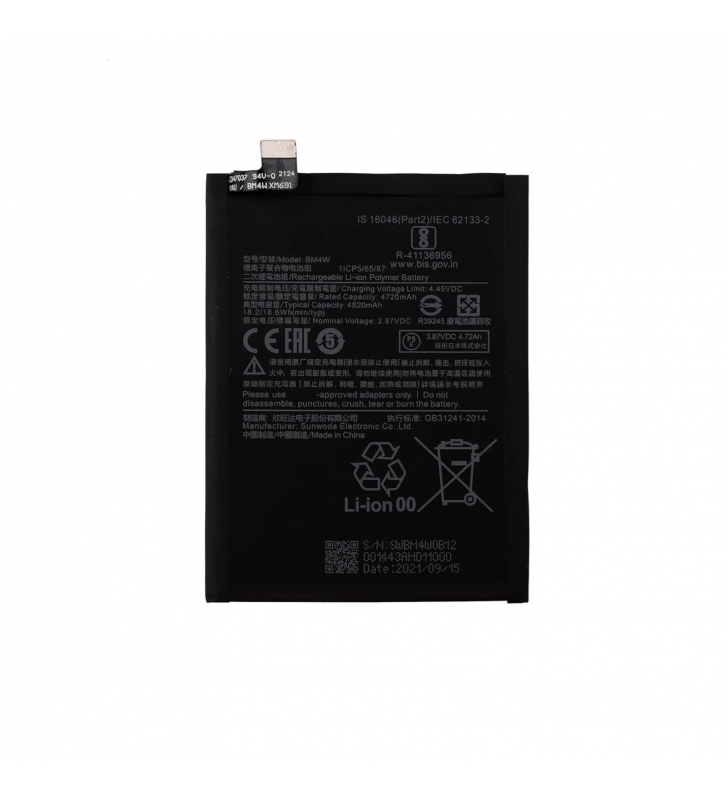 Bateria BM4W para Xiaomi Mi 10T Lite 5g M2007J17G Premium