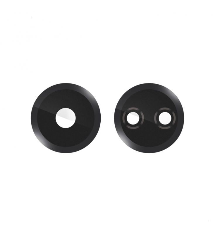 Set de 2 Cristal Camara Lente para Xiaomi Redmi 13C 23100RN82L Negro