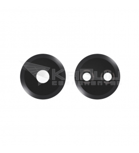 Set de 2 Cristal Camara Lente para Xiaomi Redmi 13C 23100RN82L Negro