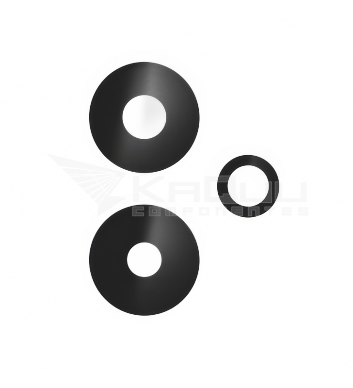 Set de 3 Cristal Cámara Lente para Xiaomi Redmi 13 Negro