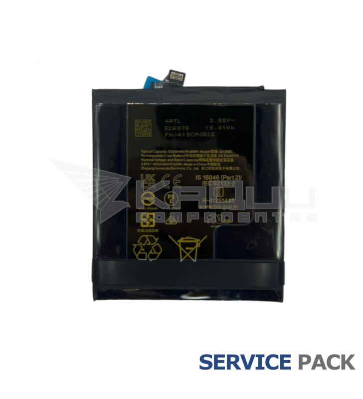 Batería 5060mAh Google Pixel 9 Pro XL GGX8B G949-01033-00 Service Pack