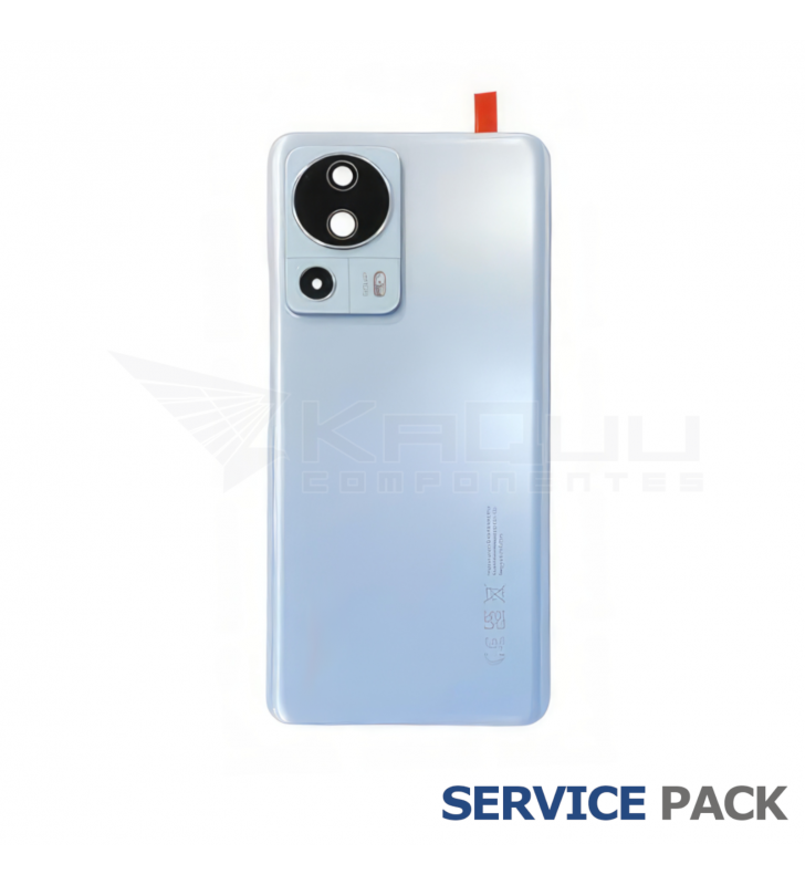 Tapa Trasera Xiaomi 13 Lite 5600200L9S00 Azul Service Pack