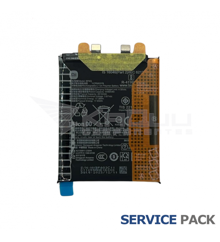 Batería BP4Q 4610mAh Xiaomi 14 5G23127PN0CC 1330102000115B Service Pack