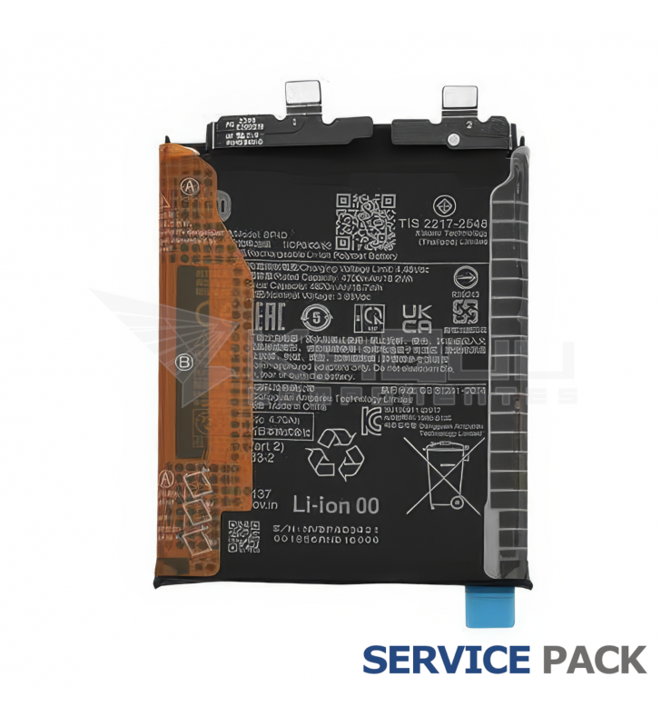 Batería BP4D 4820mAh para Xiaomi 13 Pro 2210132G 1330103000002A Service Pack