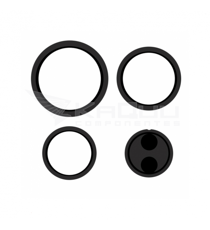 Set de 4+ Cristal Cámara Lente para Motorola Edge XT2063