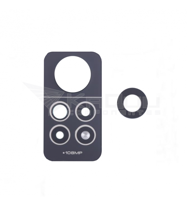 Set de 2 Cristal Cámara Lente para Xiaomi Redmi Note 12 Pro 4G 2209116AG