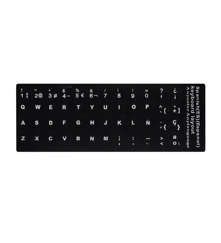 Pegatina para Teclado Español Portatil QWERTY