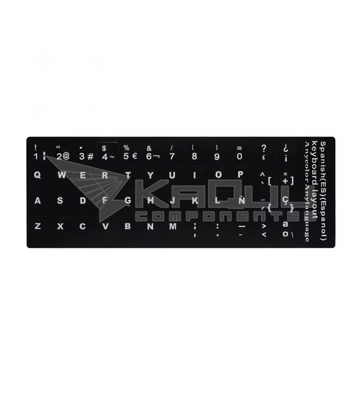 Pegatina para Teclado Español Portatil QWERTY