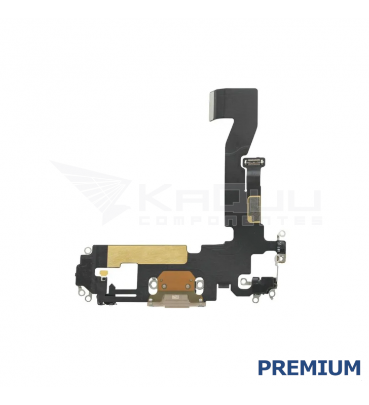 Flex Conector Carga para iPhone 12 A2172, iPhone 12 Pro A2341 Dorado Premium