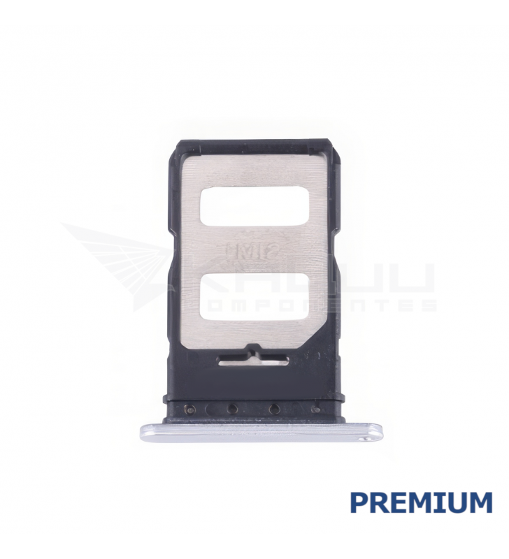 Bandeja Sim Dual para Xiaomi Redmi Note 13 Pro+ 5G 23090RA98C Blanco Premium