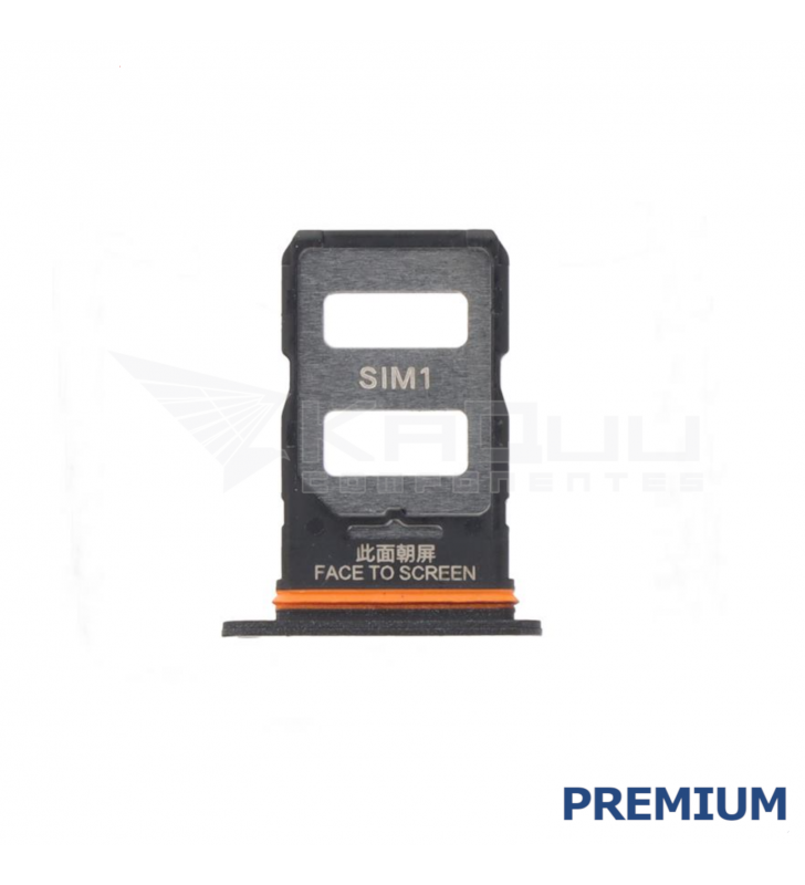 Bandeja Sim Dual para Xiaomi Redmi Note 13 Pro 5G 2312DRA50C Negro Premium