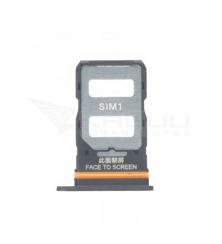 Bandeja Sim Dual para Xiaomi Redmi Note 12 Pro 5G 22101316C Negro