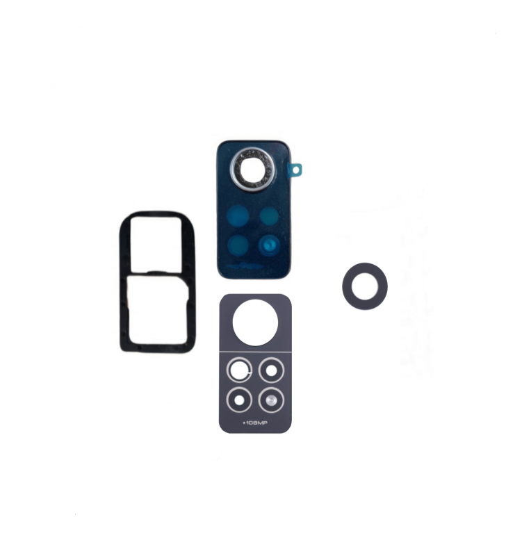 Kit Embellecedor Cristal Cámara Lente para Xiaomi Redmi Note 12 Pro 4G 2209116AG