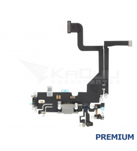 Flex Conector Carga para iPhone 13 Pro A2483 A2636 Plata Premium