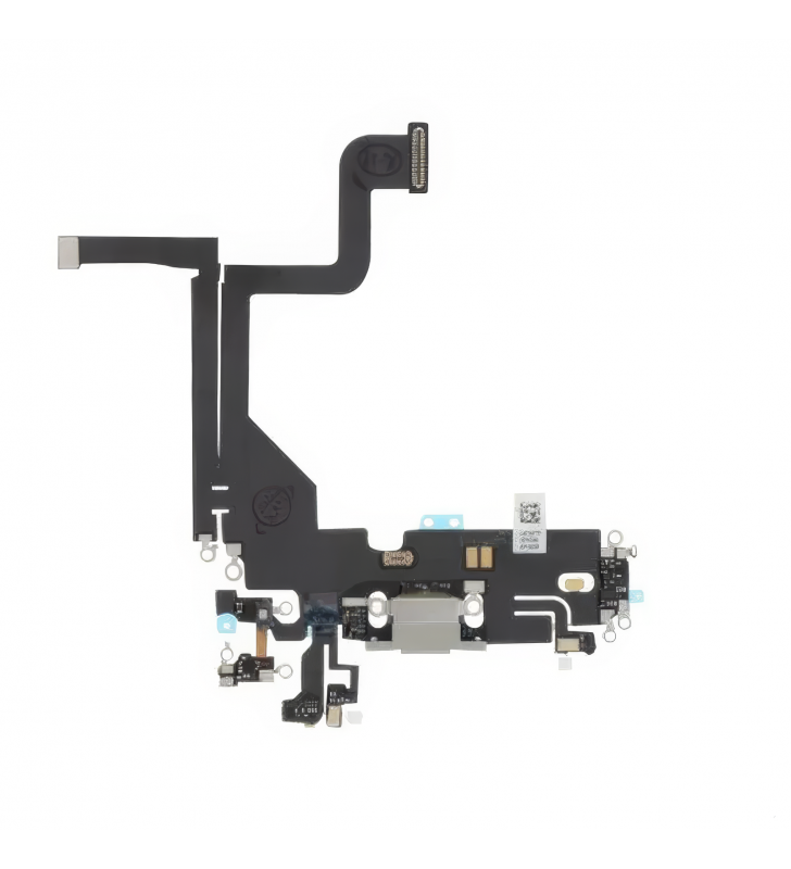 Flex Conector Carga para iPhone 13 Pro A2483 A2636 Plata Premium