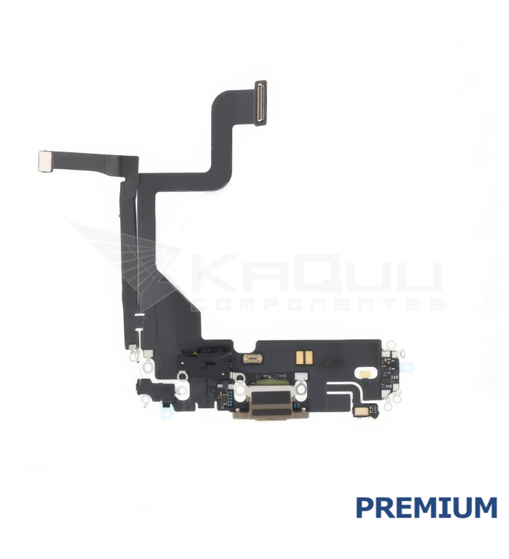 Flex Conector Carga para iPhone 13 Pro A2483 A2636 Dorado Premium