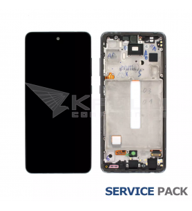 Pantalla Lcd para Samsung Galaxy A52S 5G A528B Marco Negro GH82-26861A Service Pack Usado