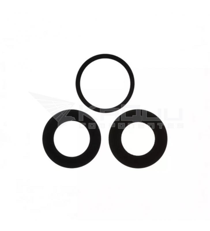 Set de 3 Cristal Cámara Lente para iPhone 16 Pro Negro A3293