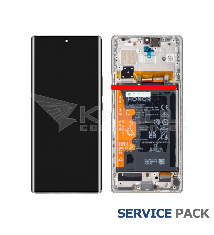 Pantalla Lcd Honor 70 FNE-AN00 Marco Plata con Batería 0235ACMG Service Pack
